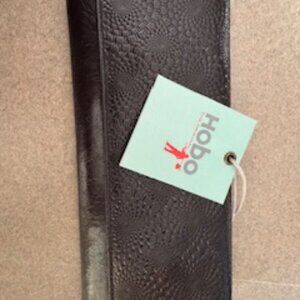 Hobos Sadie wallet embossed black genuine leather wallet